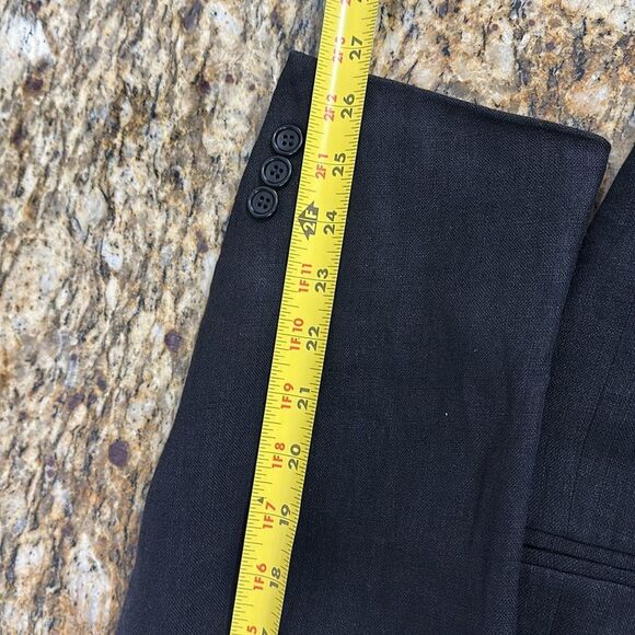 Davis For Men Vestimenta Chicago Linen Black Single Breasted Blazer Size 42 R - Picture 11 of 13